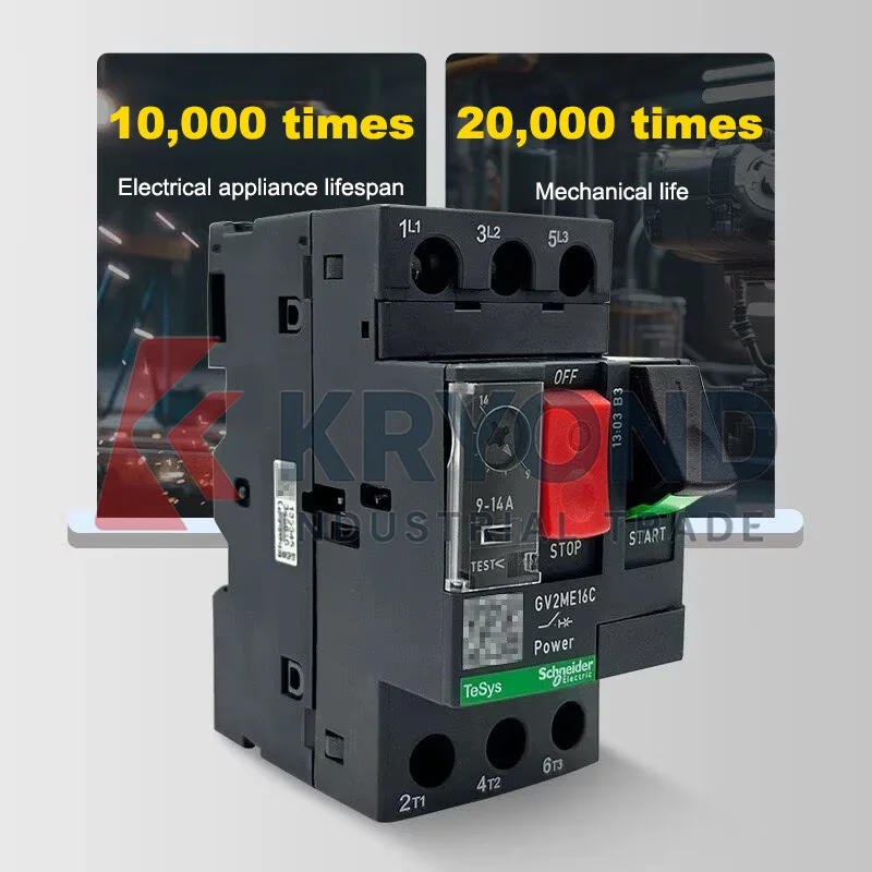 Schneider Electric GV2ME05C–21C Motor Circuit Breakers  Thermal Magnetic Protection 0.63–25A Manual Motor Starters IEC Certified