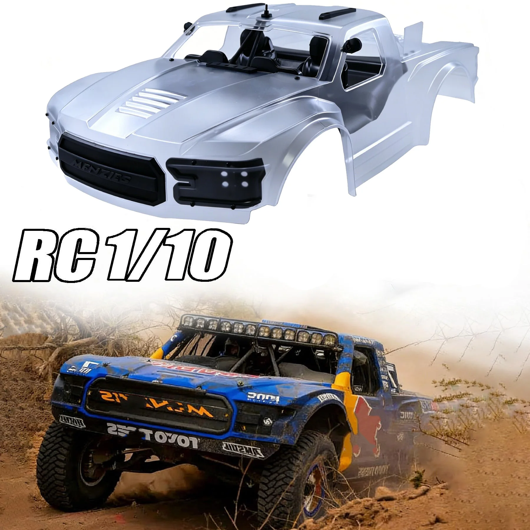 1/10 RC Short Course Truck Body Kit 330mm Wheelbase PC Body Shell For 1/10 Truck Traxxas Slash 2WD 4X4 Arrma Senton