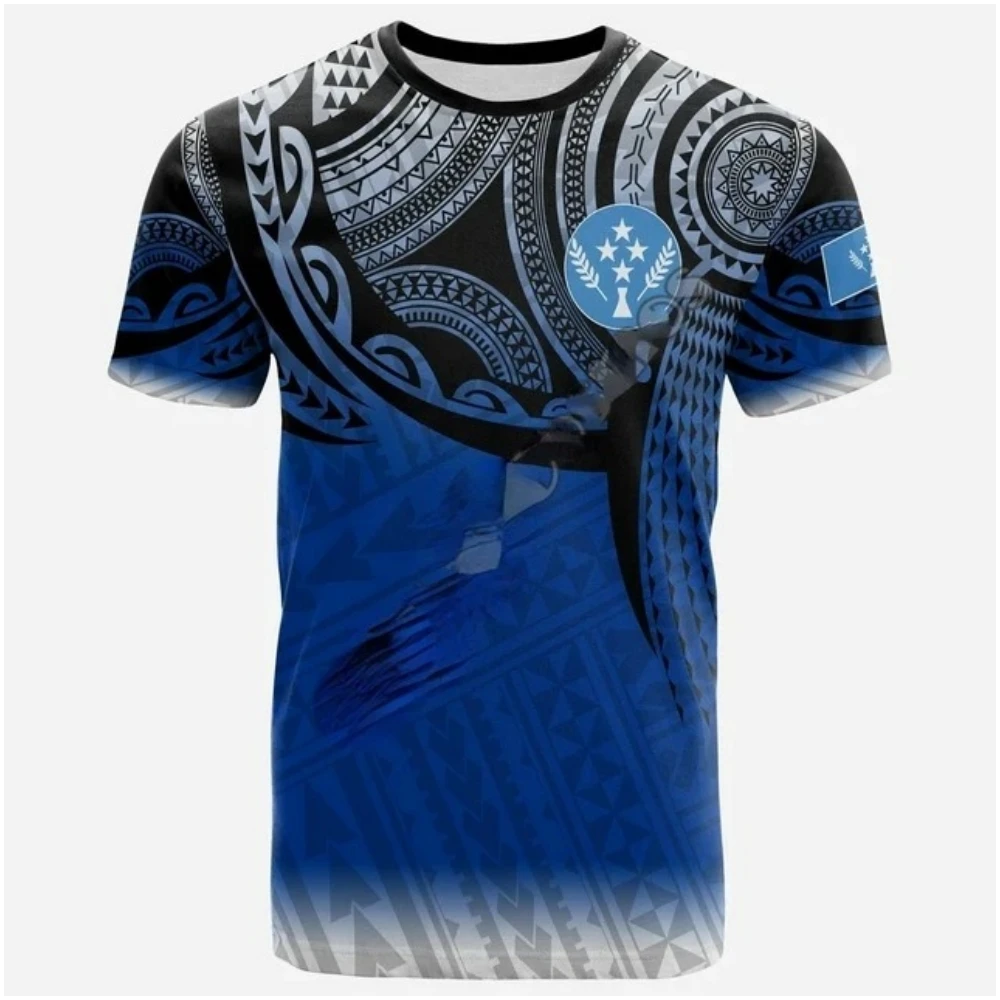 

Retro 3D Print Kosrae Island T-Shirt for Man Polynesian Culture Casual Fashion Loose Tee Unisex Style Fashion Streetwear Clothes