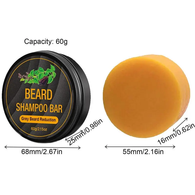 Beard Darkening Shampoo Bar Gray Hair Coverage Hair Darkening Compressed Shampoo Bar Soaps Handmade Soaps For Hair Darkening