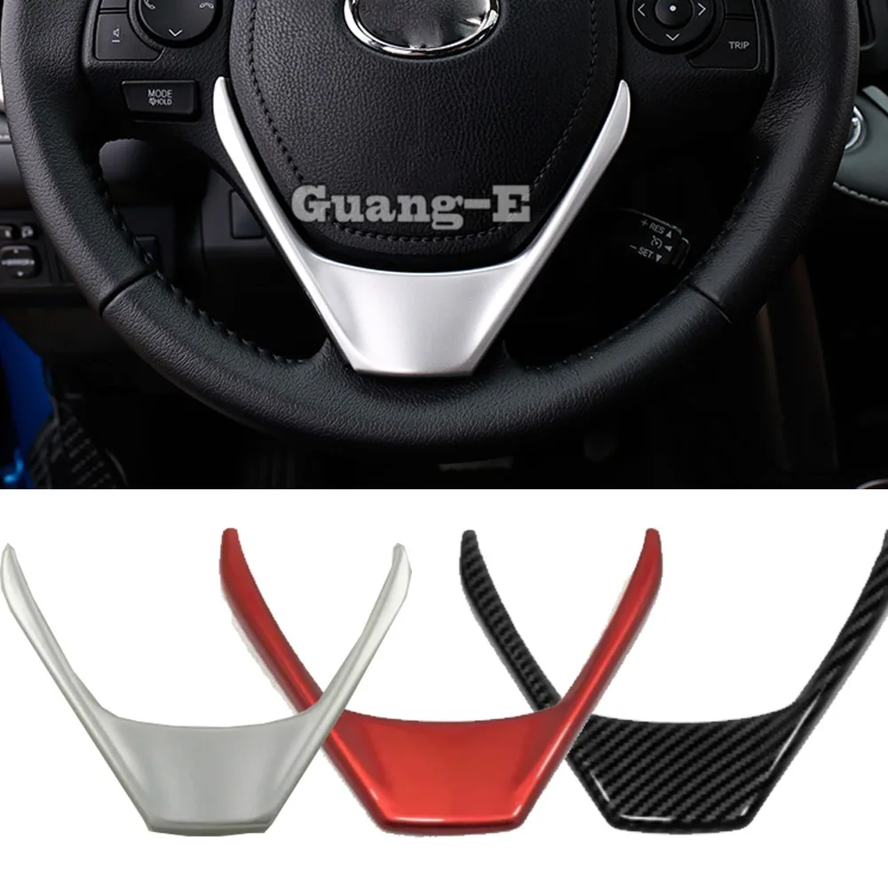 

Для Toyota RAV4 2014 2015 2016 2017 2018 автомобильный чехол из АБС-пластика, внутренний комплект рулевого колеса, переключатель, отделка лампы, рамка, наклейка, детали