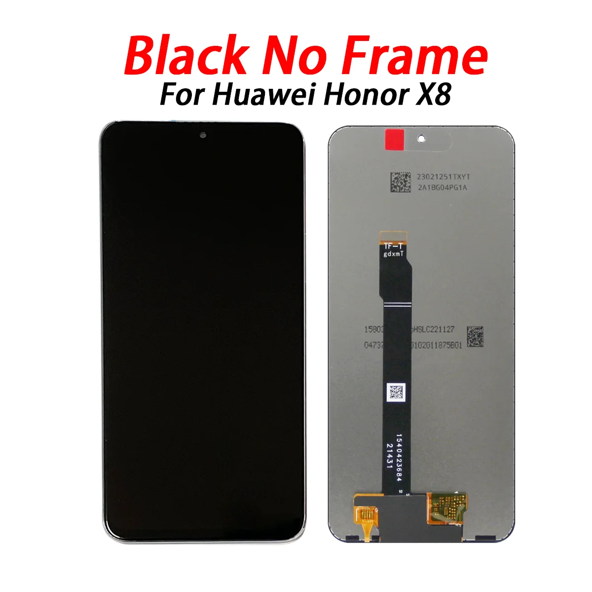 6.7\'\' For Honor X8 4G LCD Display Touch Screen Digitizer Assembly For Honor X8 2022 TFY LX1 LX2 LX3 Display With Frame