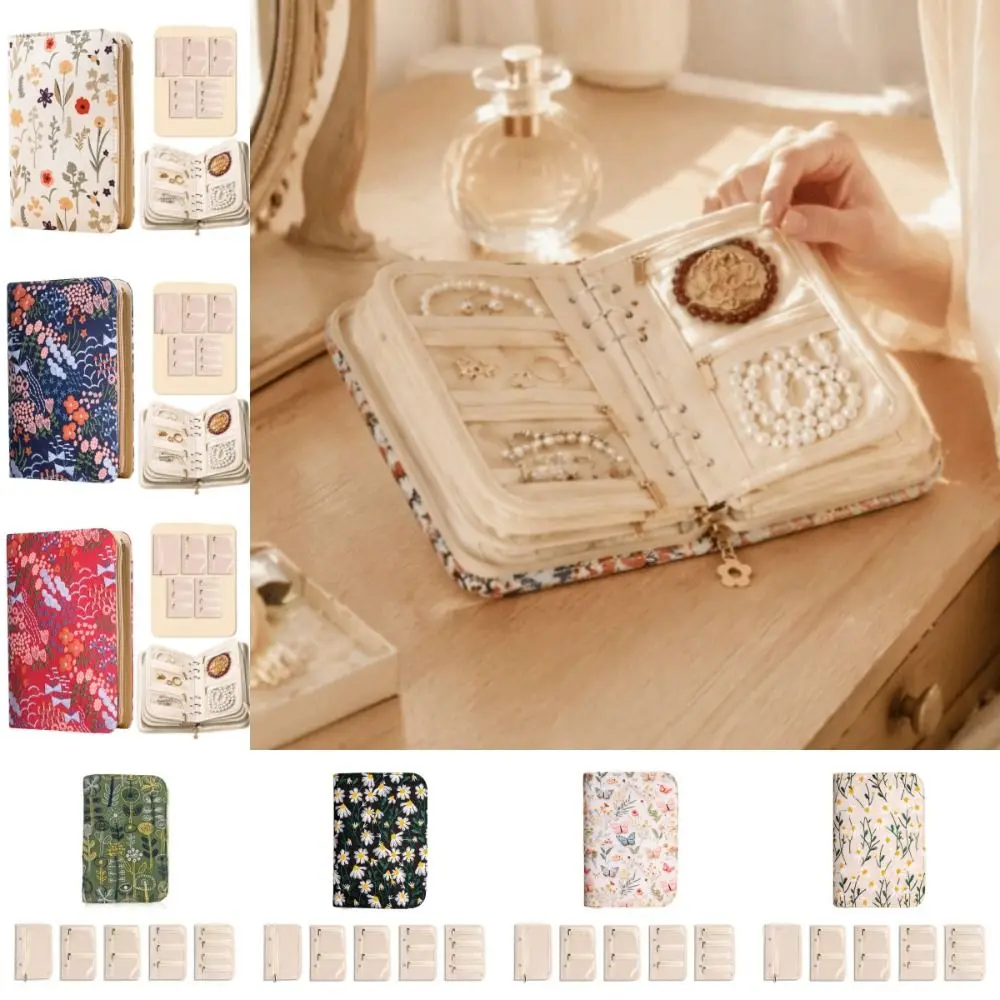 Multi-Functional Portable Jewelry Storage Bag 5pcs Detachable Pouches Anti-Scratch Jewelry Anti-Oxidation Bag with Zipper