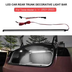 For Tesla Model 3 LED Car Trunk Light Atmosphere Light モデル3 Interior Modification Decorative Light Bar 테슬라 모델3 자동차용품