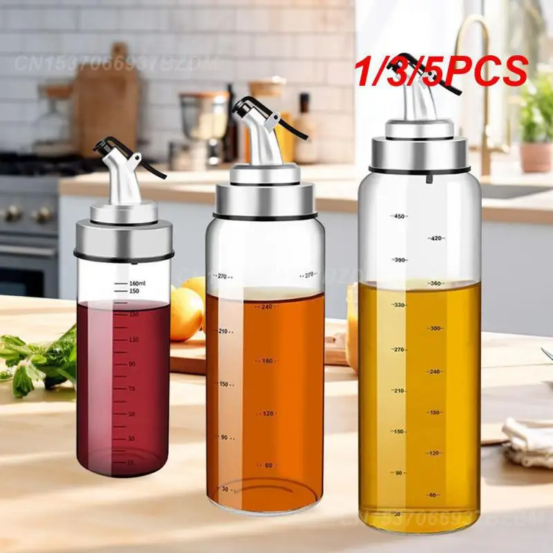 1/3/5PCS High-temperature Resistant Sealed Condiment Bottle Ideal Heat-resilient Oil Jug Durable Home Kitchen Oil-control