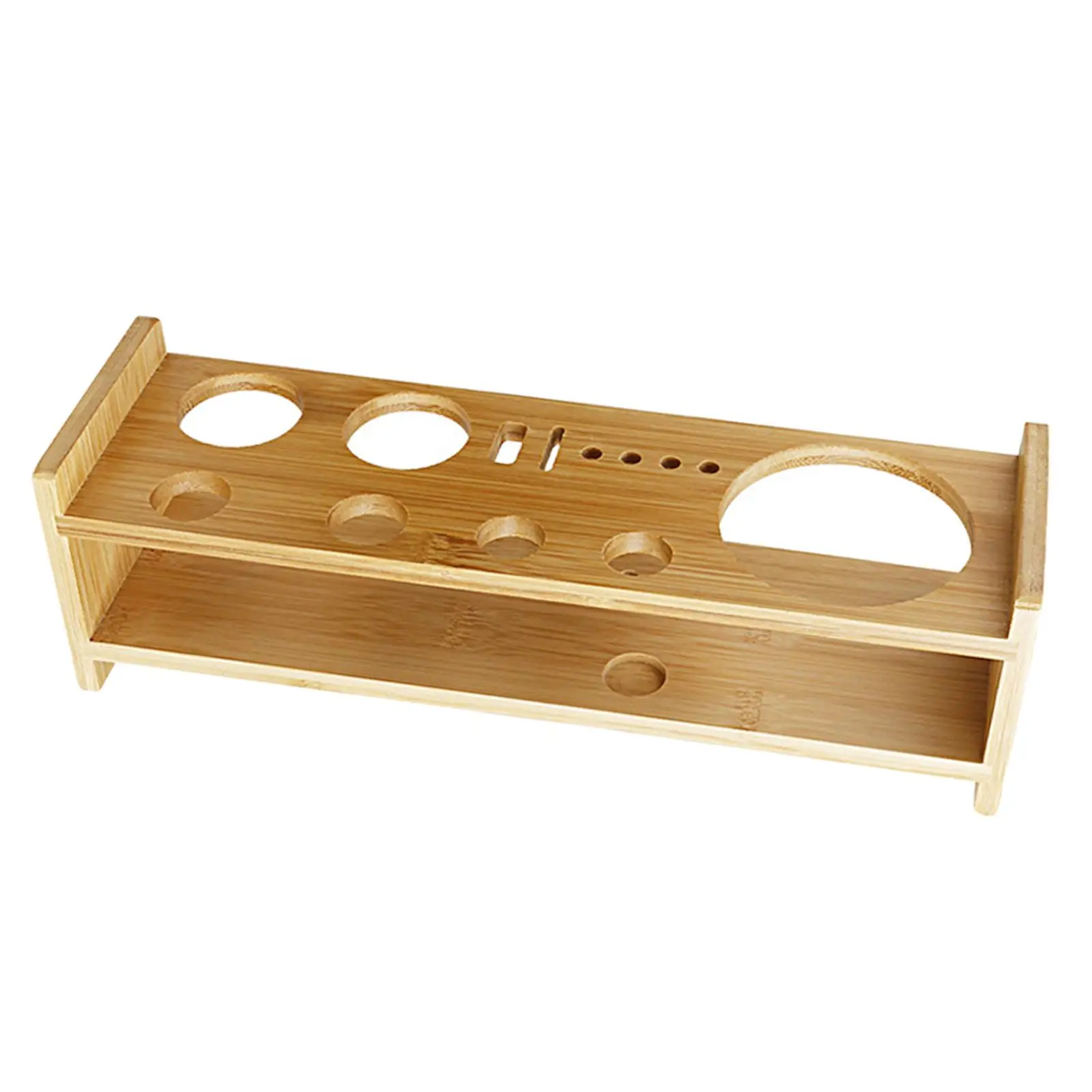 

Bartender Kits Bamboo Storage Stand Multifunction Tabletop Durable Cocktail
