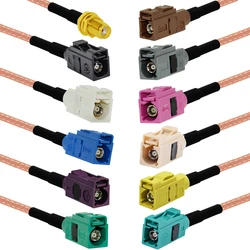 1PC SMA Female Jack to Fakra A/B/C/D/E/F/G/H/I/K/Z Female Connector Pigtail Cable Adapter RG316 15CM NEW