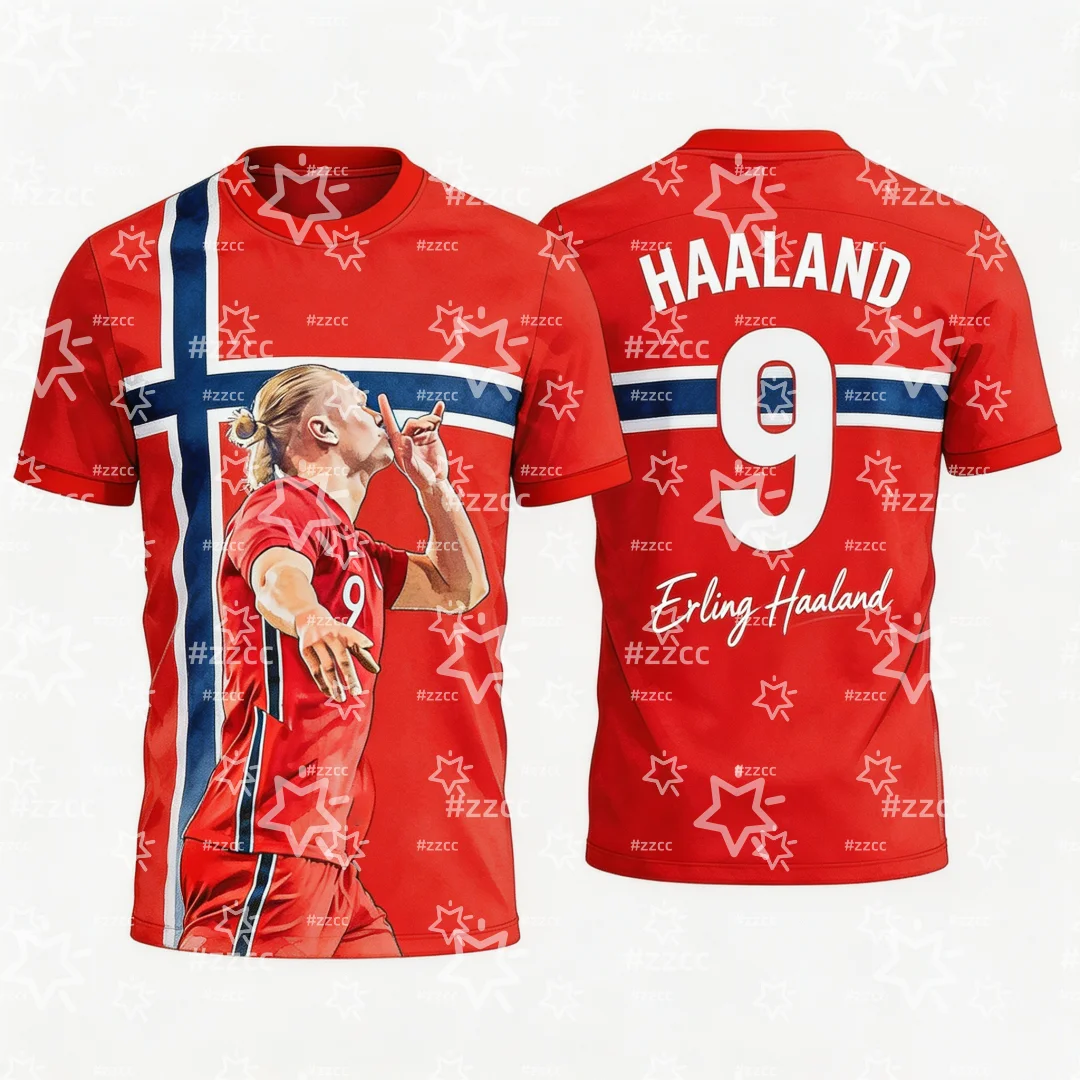 2026 Erling Haaland No.9 Football Jersey Match & Training Kit Fan