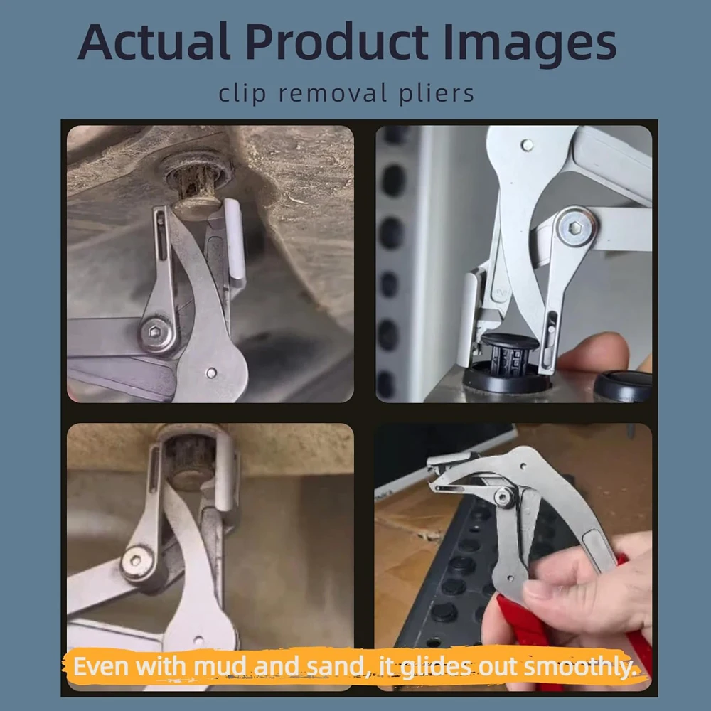 Auto-Clipzange für die Entfernung von Türverkleidungsclips, Armaturenbrett-Innenverkleidungszange, spezielles Autoreparaturwerkzeug – Detail 8