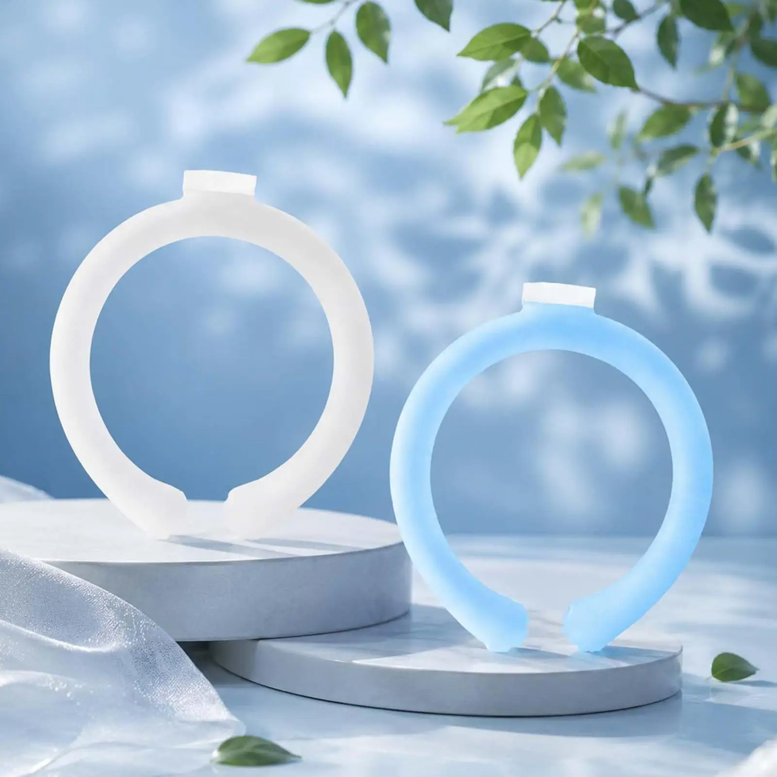 Tubo Enfriador de Cuello de Verano, Reutilizable, Antifugas, Anillo Envolvente Refrescante para Clima Cálido, Deportes al Aire Libre, Ejercicio en Interiores