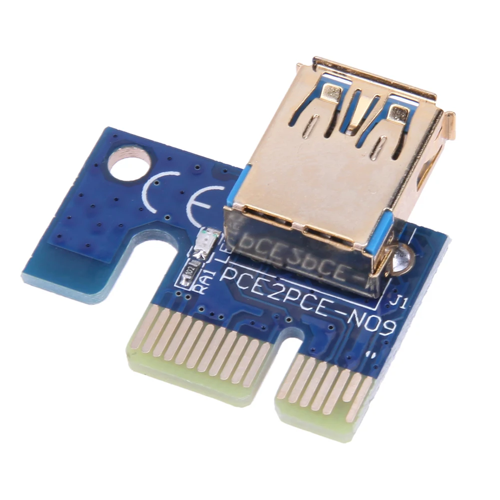 USB3.0 009S Кабель-адаптер BTC Miner Бытовой компьютер 60 см PCI-E Riser1 X 16X PCI-E Набор для майнинга биткойнов