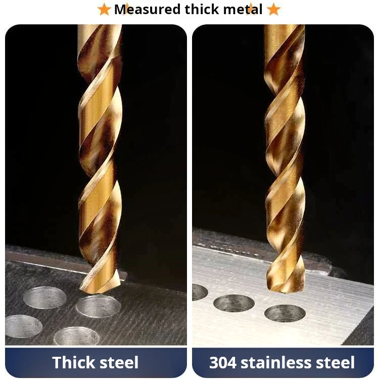 

Twist Drill Bit set M35 2 Edge HSS Hole Drill 8% High Cobalt Drill Bit for Stainless Steel Wood Metal Drilling Cutter