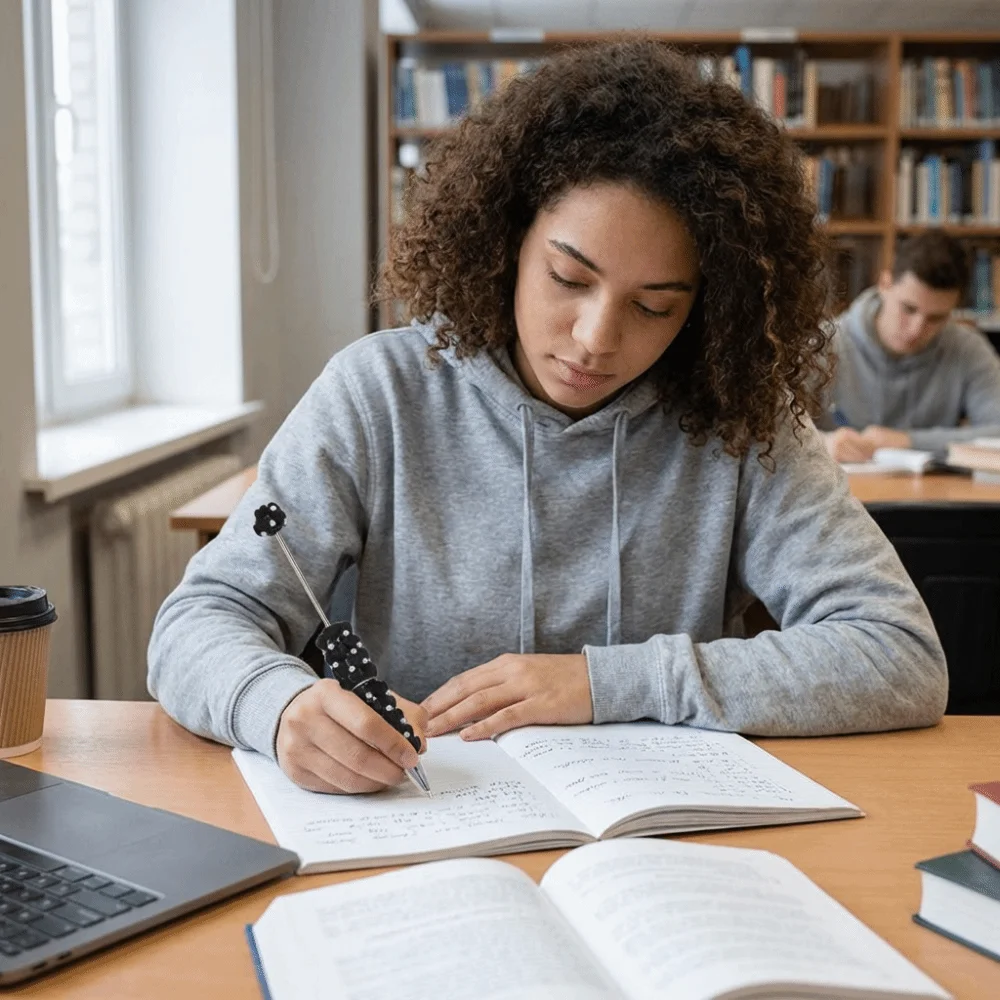 

Ручка-шариковая с бусинами в форме сердца, украшенная жемчугом и стразами, для творчества, с гладким письмом, черными чернилами и блестками