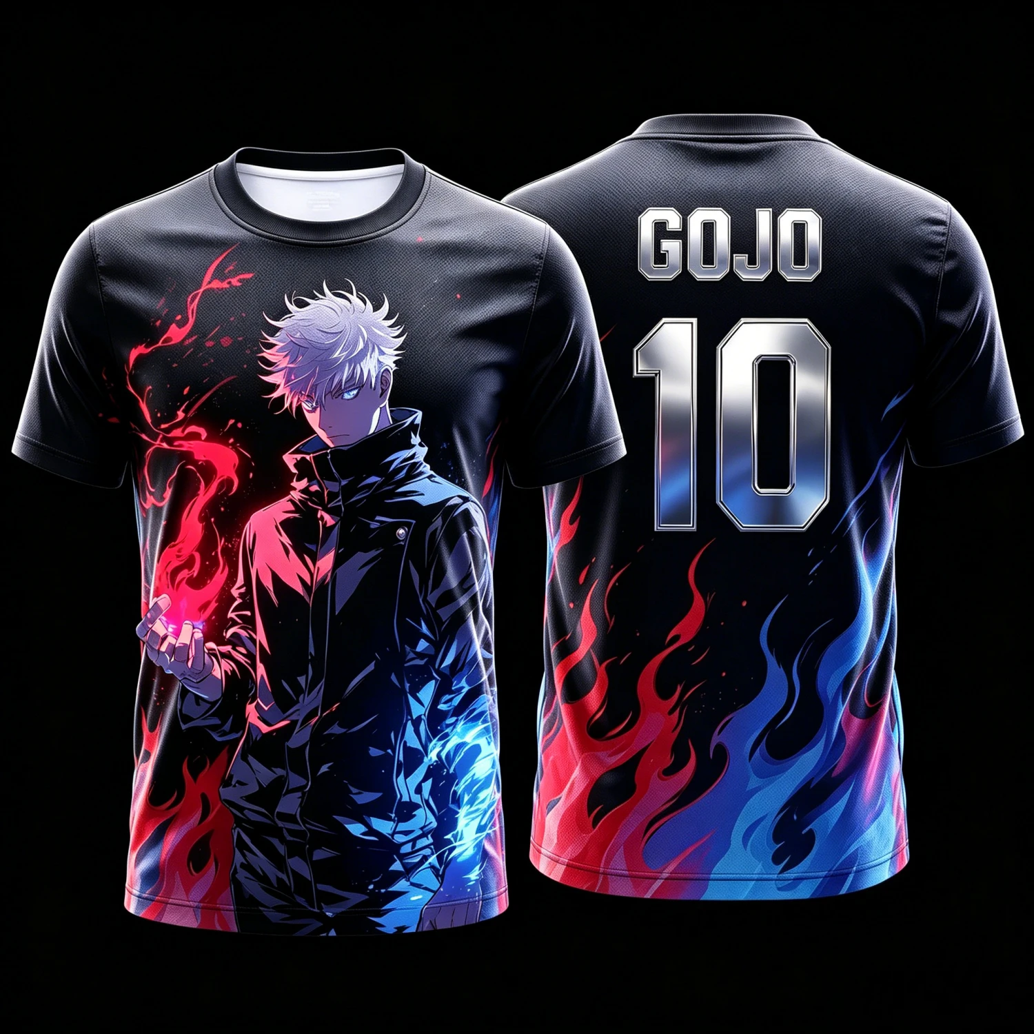 2026 Summer Jujutsu Kaisen Retro Cosplay T-shirt Men's 3D Printed Jiu Jitsu Short-sleeved Family Unisex Children's Sports Shirt