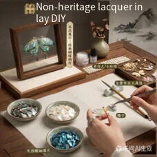 intangible-cultural-heritage-mother-of-pearl-inlay-diy-craft-kit-for-kids-girls'-educational-toy-gift-hair-accessories-bro