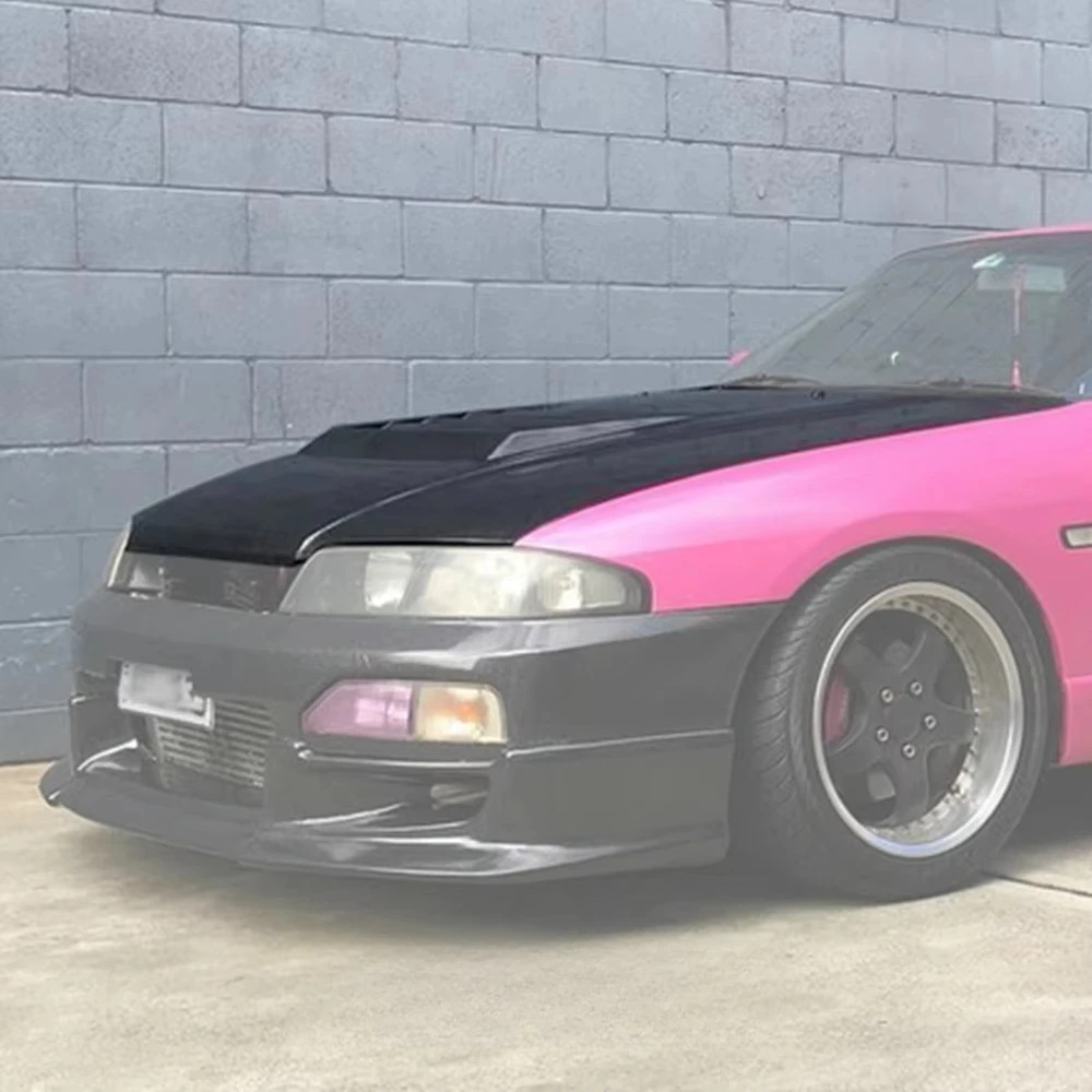 For Skyline R33 GTS Spec 1 DM Style Fiberglass FRP Unpaint Bonnet Hood view 2
