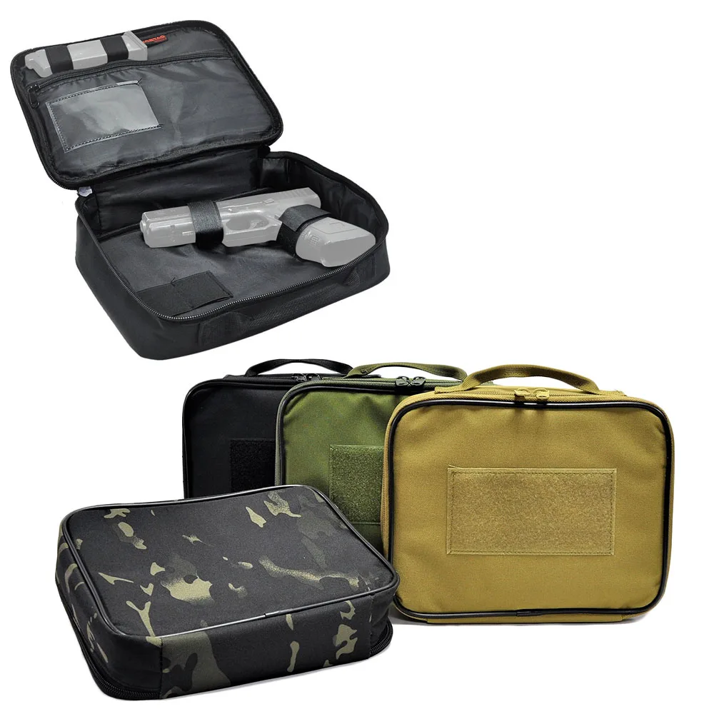 Multifunctional outdoor tactical pistol storage bag Portable large capacity shockproof handheld tool bag