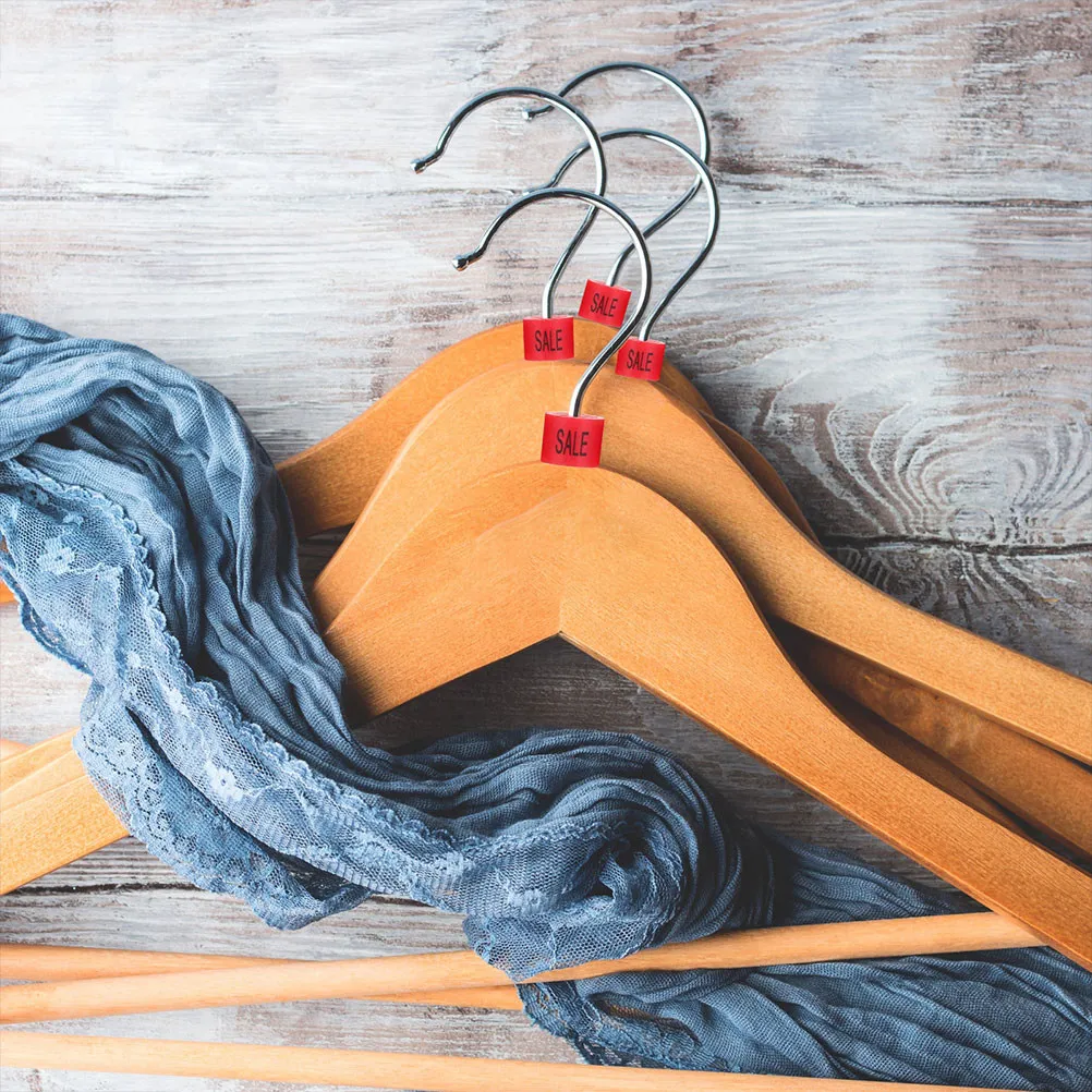 200 unidades de clips de plástico coloridos para marcar tallas en perchas, anillos de venta para tiendas de ropa, separadores de ropa, anillos de tallaje