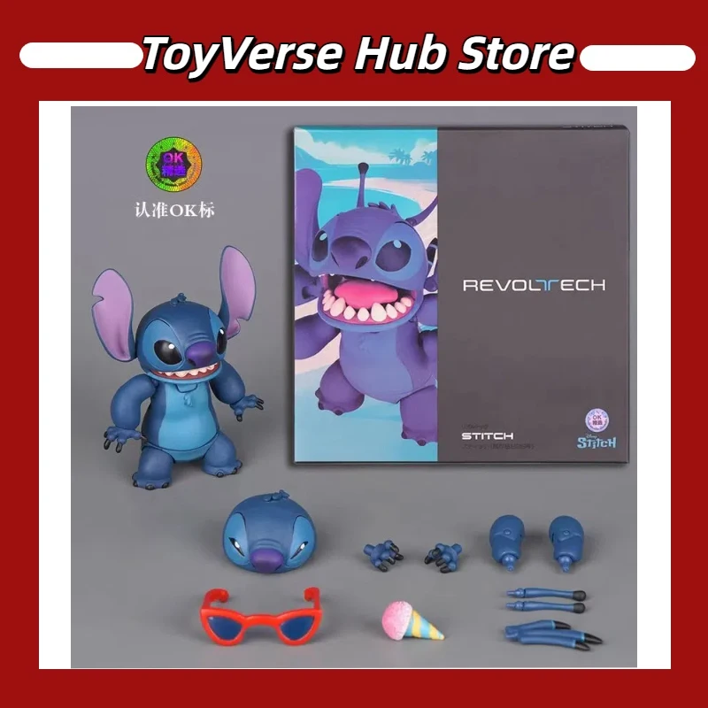 

2025 New Lilo & Stitch Anime Figure Revoltech Stitch 6 Inch Action Figure Gk Figure Ko Model Children Custom Toys Gift