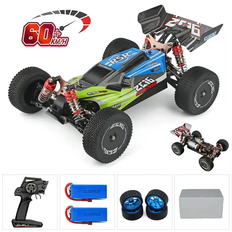 WLtoys 144010 75KM/H 2.4G RC Car Brushless 4WD Electric High Speed Off-Road Remote Control Drift Toys for Children Racing image 3