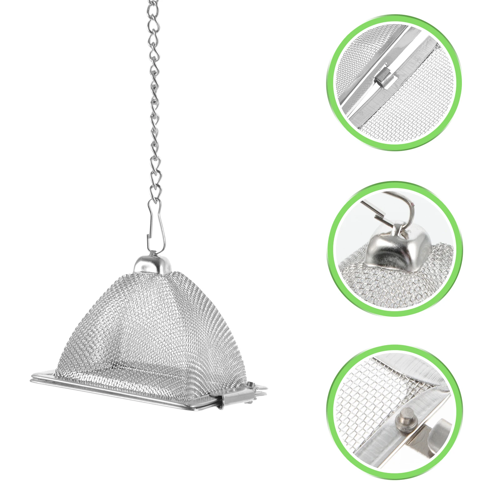 

Stainless Steel Tea Strainer Fine Mesh Travel Filter Infuser for Loose Leaf Tea Spice Seasoning Easy Clean Use