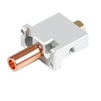 For FLSUN V400 3D Printer Hotend Nozzle Print Head Brass Heat Block Throat Copper Plated Extruder Parts