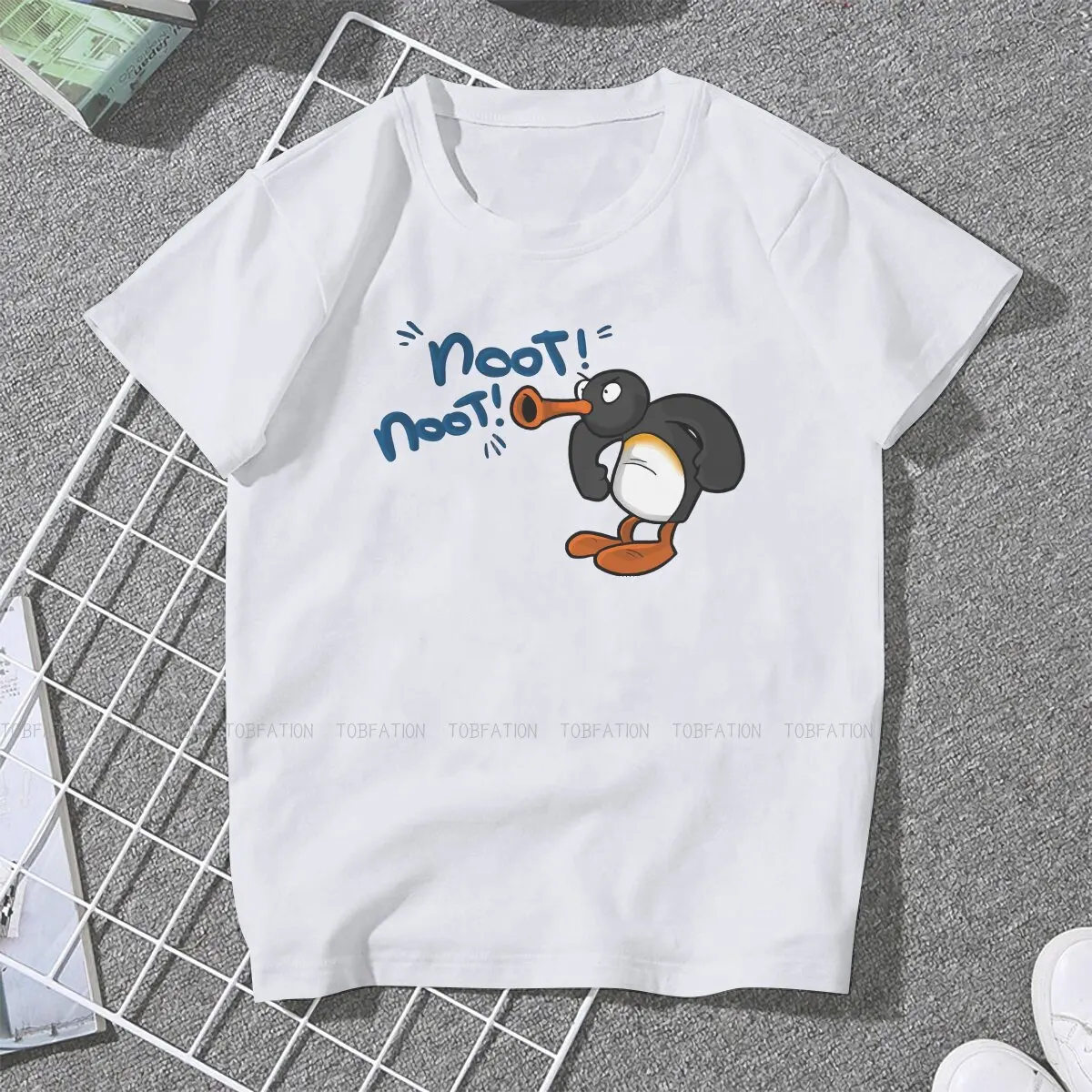 Noot Noot Female Shirts Pingu Penguin Anime Large Vintage Women Clothes Harajuku Casual Feminine Blusas