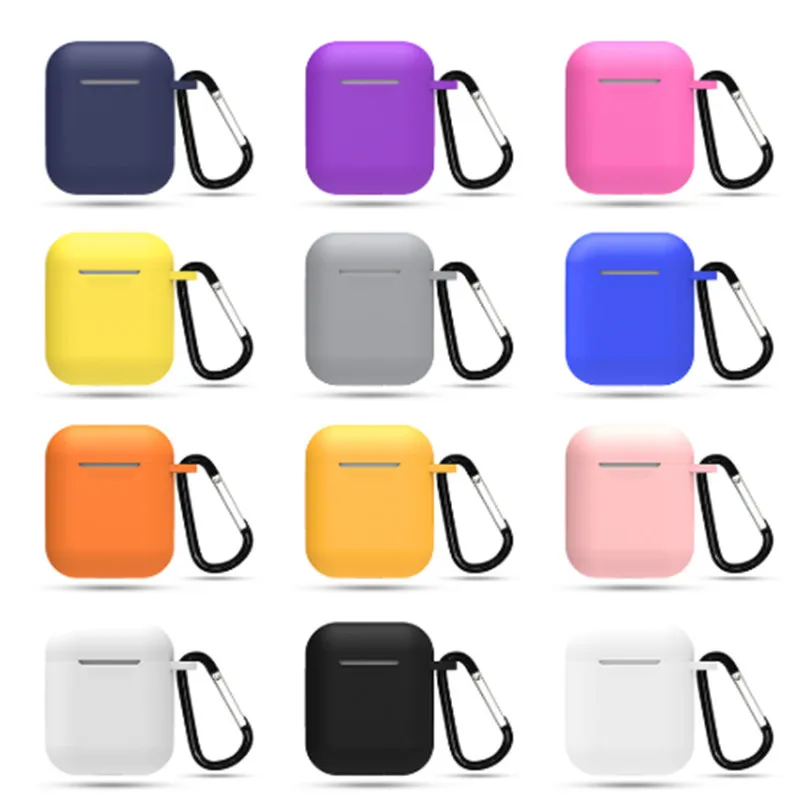 

Ultra-thin Silicone Case For Apple AirPods 1st 2nd generation Wireless Earphones Protective Cover Box For Air Pods 2 1 Case Bag