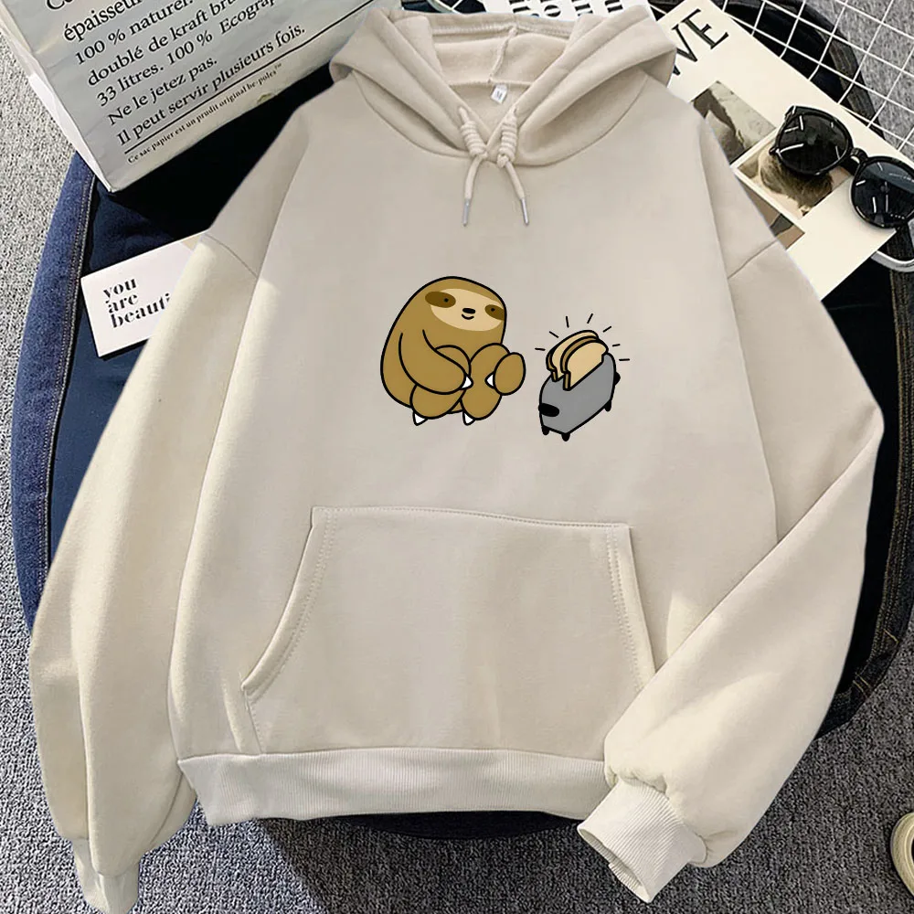 

Sloth Anime Kawaii Printed Hoodies for Girls Hooded Women Sweatshirts Cartoon Sudaderas Harajuku Fleece Korean Fashion Sportwear