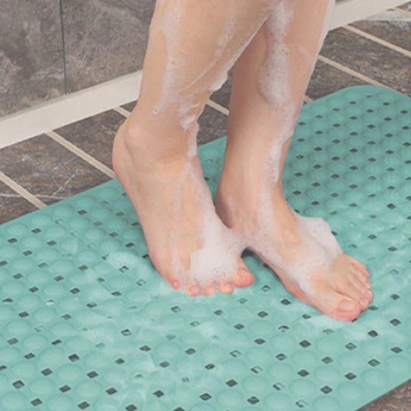 

Коврик для душа и ванны, гидрофобный, с присосками, утолщенный, противоскользящий, для массажа стоп, для дома и ванной комнаты