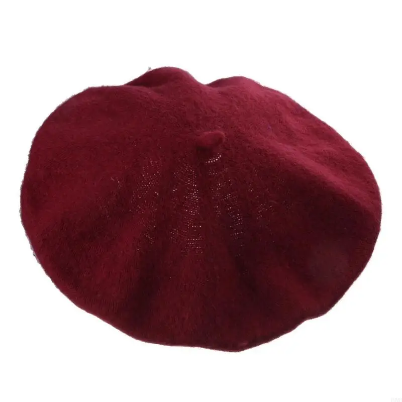 قبعة لوليتا للبنات بإبزيم على شكل قلب JK قبعة بيريه كاجوال رائعة JK قابلة للتنفس 49 ميجابايت #3