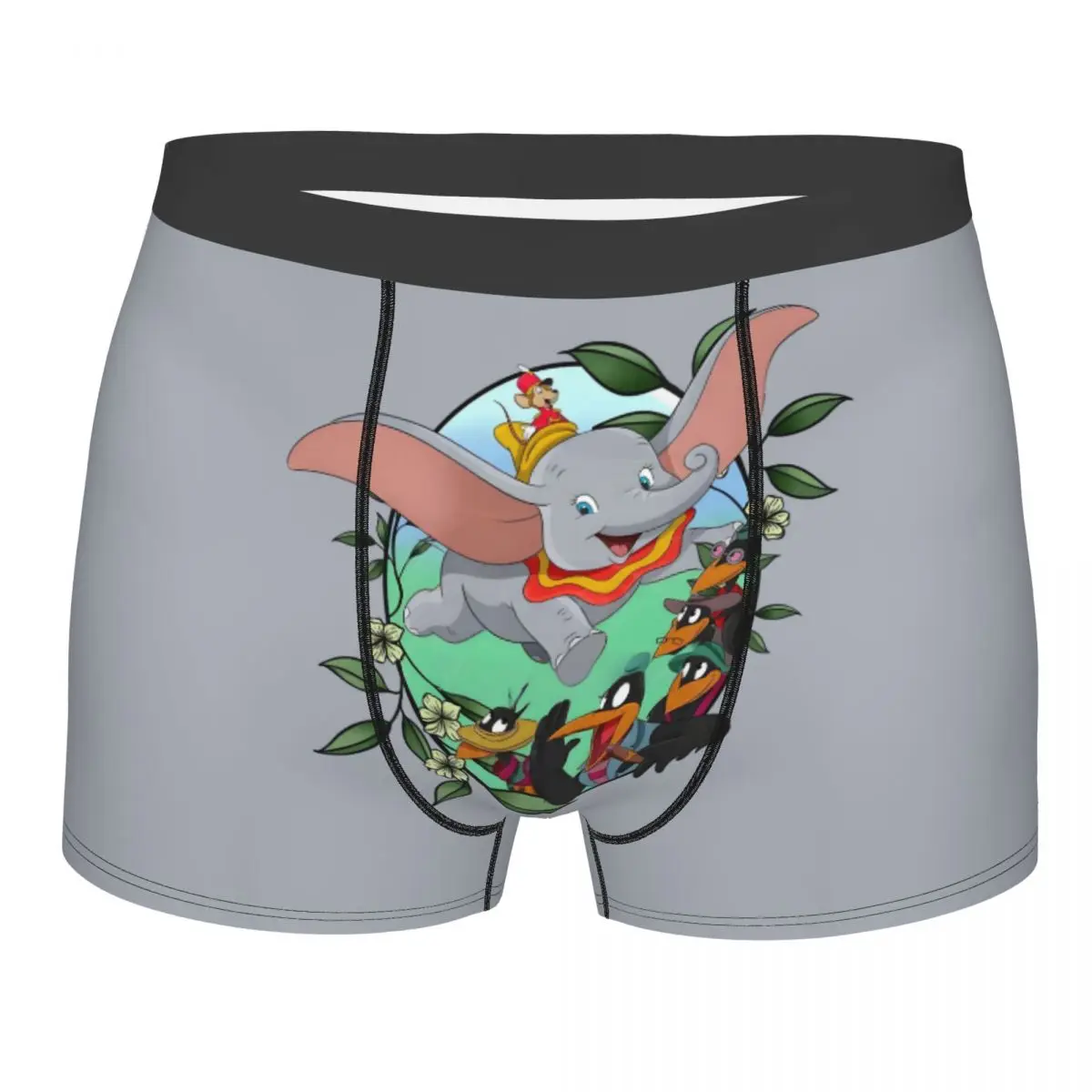 

Мужские боксеры с рисунком Дамбо на заказ, милый слон с 3D принтом Нижнее белье Трусики Трусы Эластичные трусы