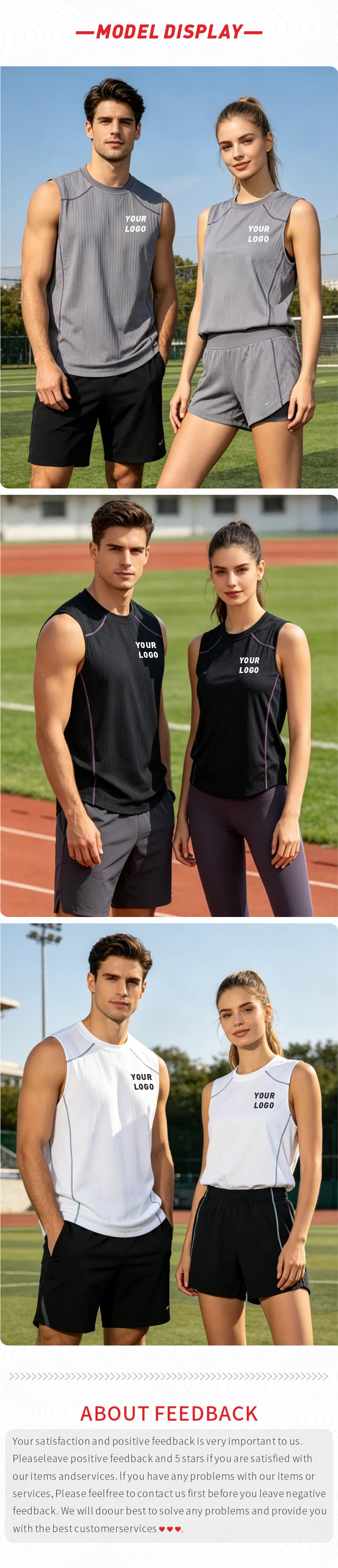 Maßgeschneiderte Weste mit kostenlosem Logodruck, ärmelloses Laufshirt, Fitness-Singlet, Trägertop für Fitness, Bodybuilding, Muskelshirt – Detail 3