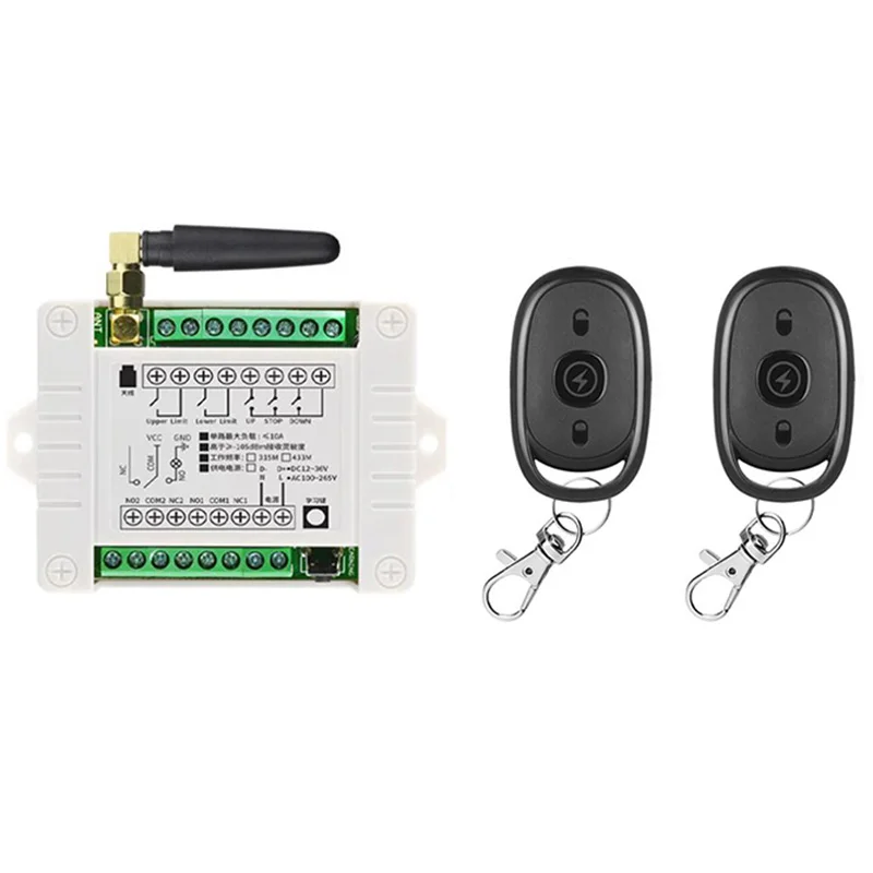 

DC12V 24V 36V 2CH реле многофункциональный модуль приемник EV1527 беспроводной пульт дистанционного управления 433 МГц дистанционный переключатель для двигателя постоянного тока DIY