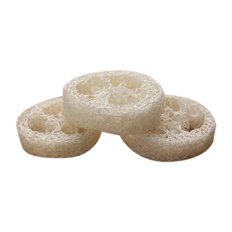 

200 Pieces of 4-6 cm Diameter Loofah Slices DIY Custom Soap Tools, Cleaning Supplies, Sponge Washer