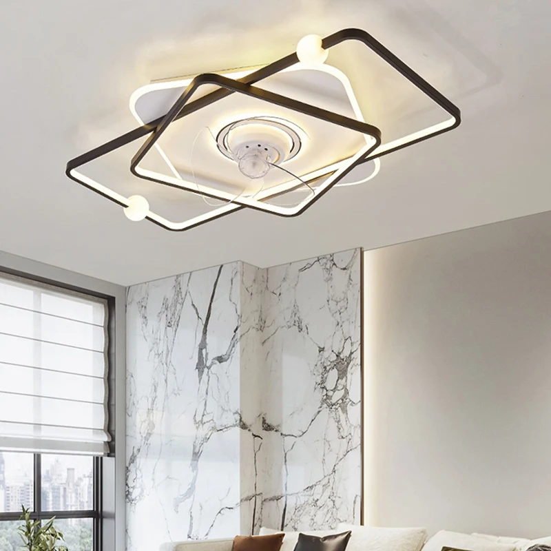 

Modern ceiling lamps bedroom folding Ceiling fan ceiling fan with led light and control ceiling lamp for living room lighting