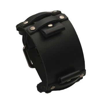 Vintage czarny czerwony niebieski brązowy zielony pasek do zegarka z prawdziwej skóry 22mm Punk Pin pasek do zegarka pasek 24mm bransoletka męska biżuteria