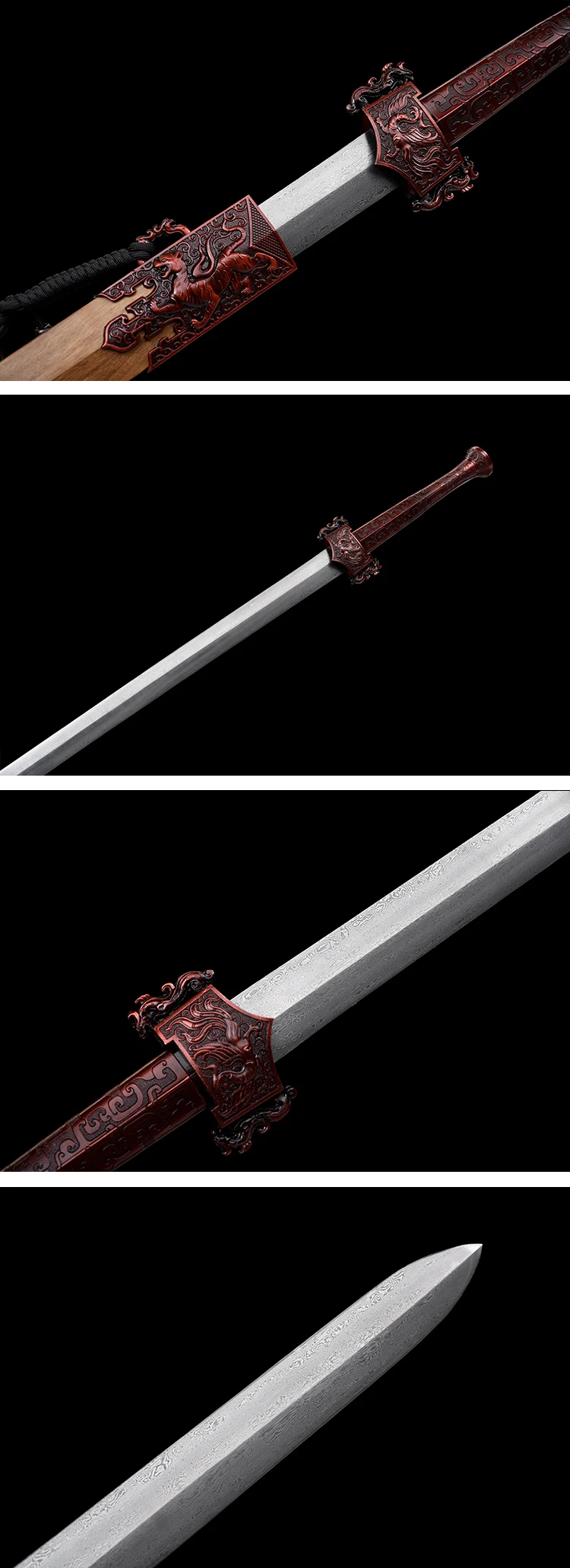 Medieval Chinese feng shui cosplay, Han Dynasty replica samurai sword, Damascus steel katana, sharp weapons, ninja knight battle