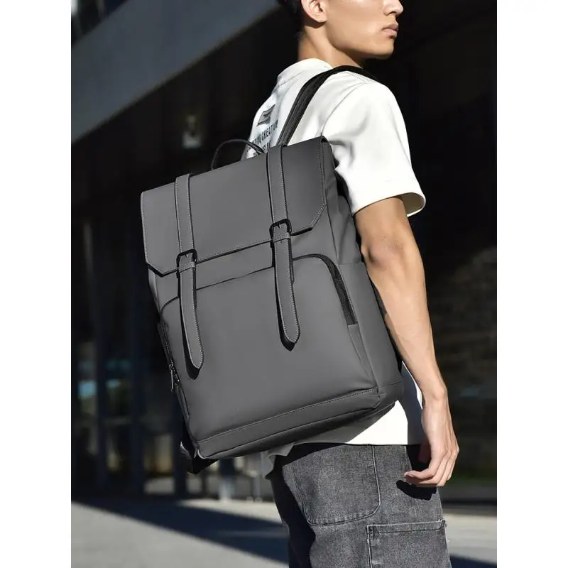 新しいバックパックメンズ大容量ファッションコンピュータバックパックビジネスカジュアル大学生通学防水トラベルバッグ