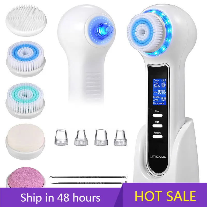 YTYIN 2025 Nuova macchina elettrica per la rimozione dei punti neri per la cura del viso Aspirapolvere per pori Pulizia profonda Spazzola per la pulizia del viso