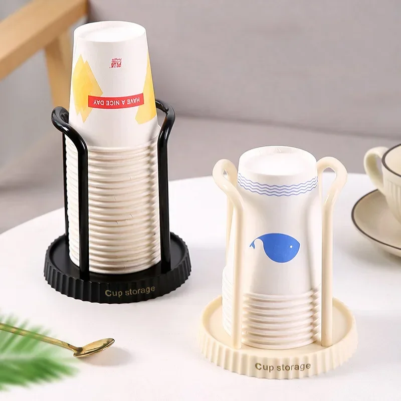 Kitchen Paper Cup Holder, Disposable Cup Selector, Multi-Function, Tabletop Storage Holder Cafe Multifunctional Cup Storage Rack