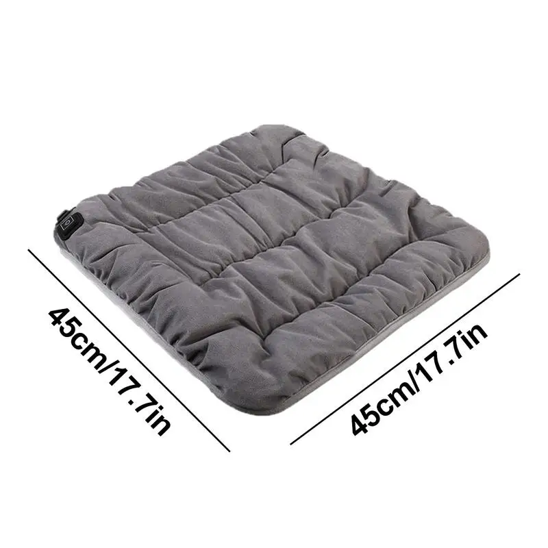 Winter Universal USB Rechargeable Warm Pad Graphene Chair Cushion Heated Seat Cushion Smart Heated Seat for Camping