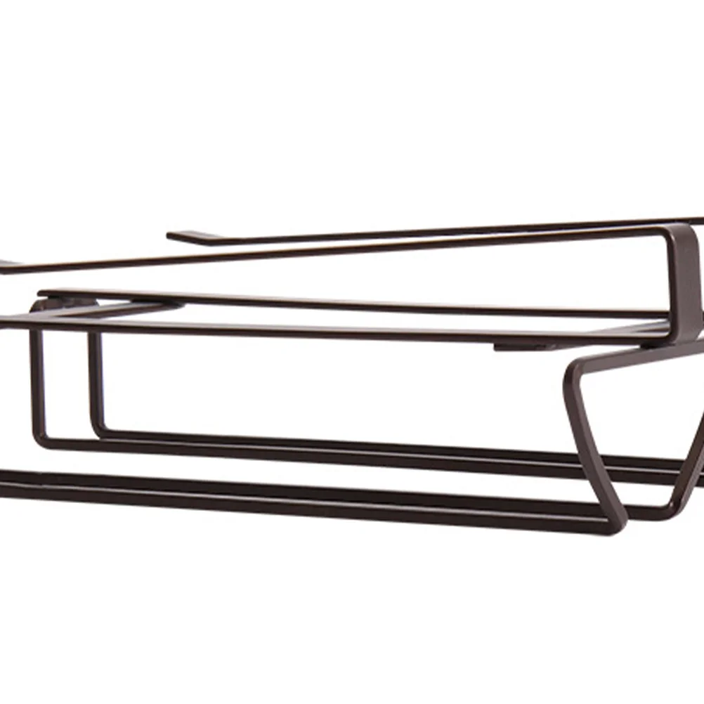 

1Pcs High-Quality Iron Red Wine Glass Holder Simple Compact Design Easy Draining Multifunctional Shelf for Living Room Bedroom