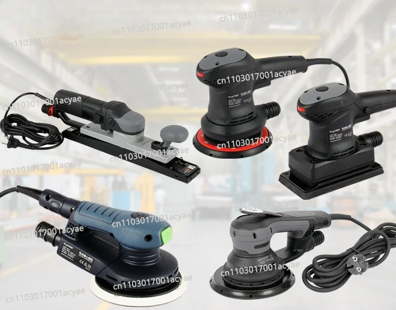 Car putty paint and polisher dry grinding head vacuum square grinding head dust-free dry grinder F2- electric square mill