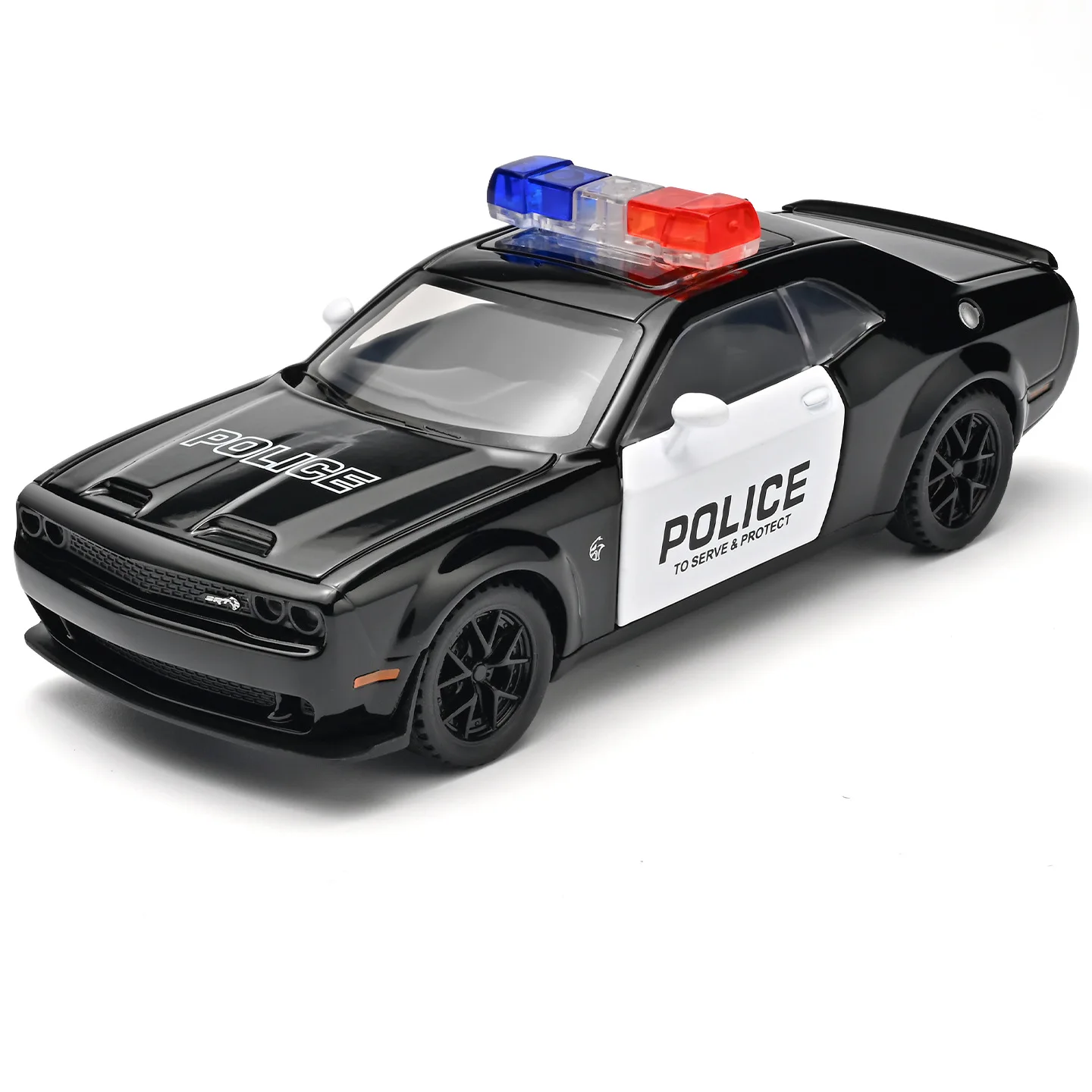 

1:32 Hellcat Police Car Alloy Die-cast car Model Toy Car Simulation Sound Light Gift Collection Desktop Decoration Ornaments