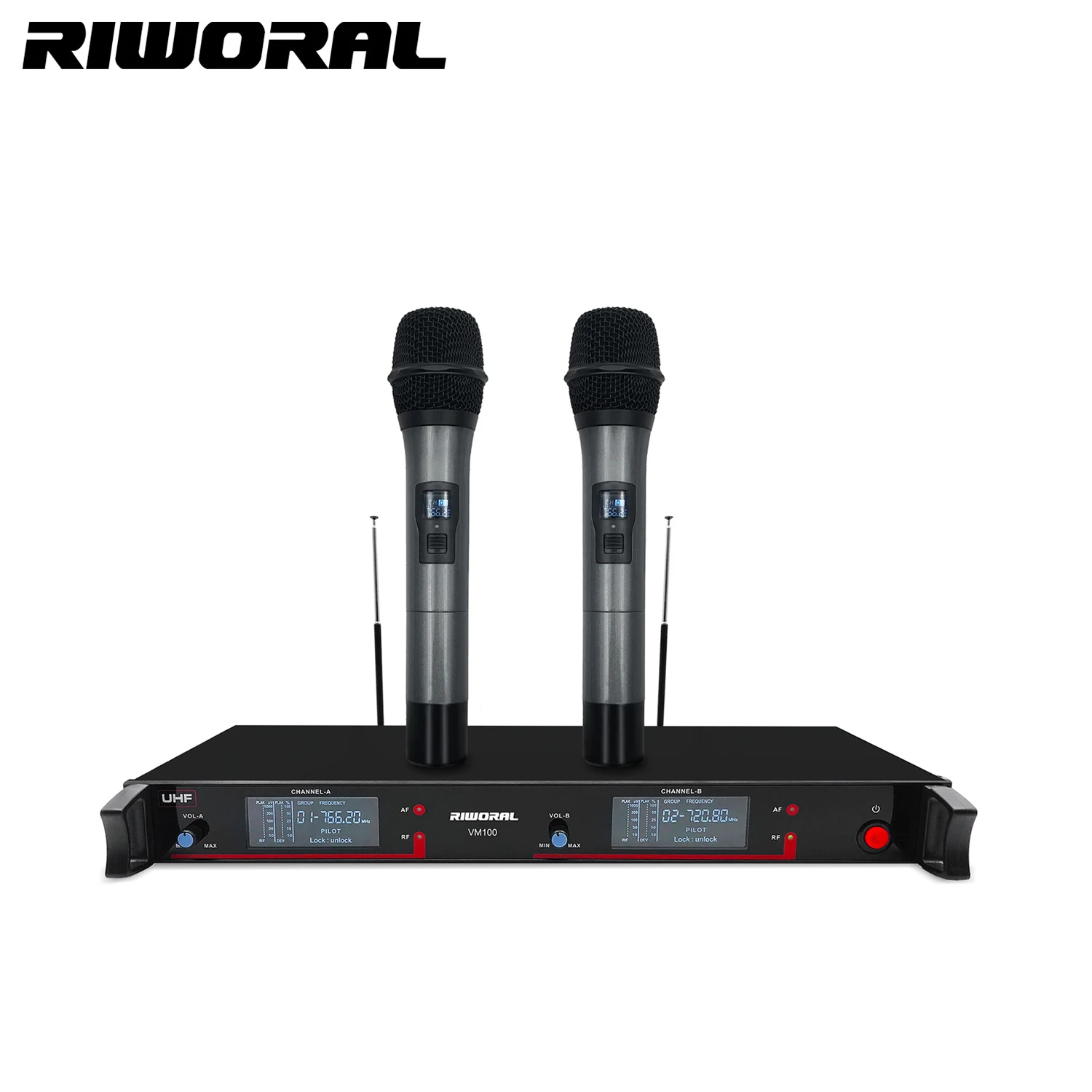 

VM100 Professional 1 For2 Cordless Microphone Professional Uhf Wireless System for Stage