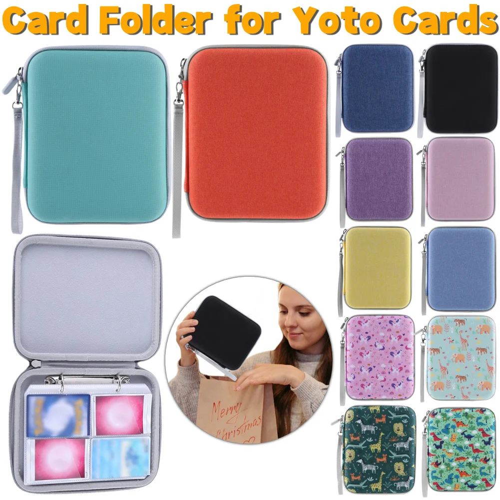 Für Yoto-Karten Kartenmappe Kartenetui mit Reißverschluss & 80 Taschen Kartenhalter Kartenordner für Yoto-Karten Mini-Hörbuchkarten