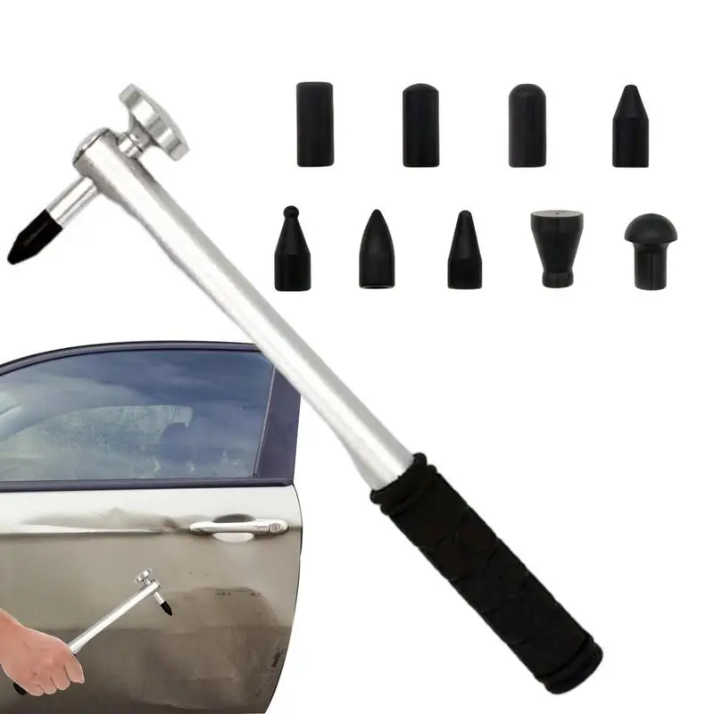 

Car Dent Repair Hammer Aluminum Upgraded Dent Puller With 9 Heads Rustproof Auto Body Dent Repair Tool Kit For Cars SUVs