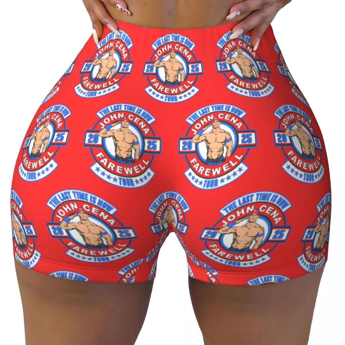 

Эстетические шорты для йоги John Cena Netflix NetflixWwe Raw, женские шорты для тренировок в тренажерном зале, бега, спортивные волейбольные байкерские шорты