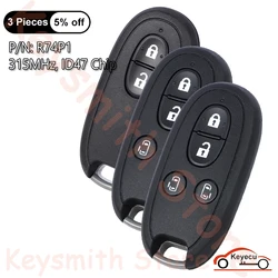 KEYECU 2 3 4 Buttons 315MHz PCF7953/ HITAG 3/ 47 Chip for Suzuki Alto Wagon Hustler Russia Market OEM Smart Remote Key Fob R74P1